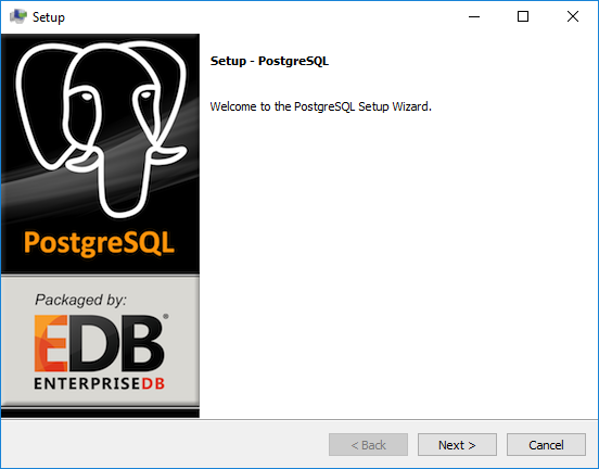 Figure 2.6: Postgres Welcome